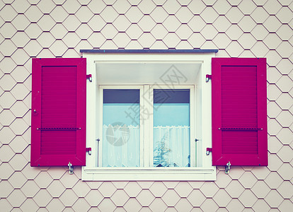 窗户反射传统房子住宅玻璃装饰建筑学快门木头繁荣图片