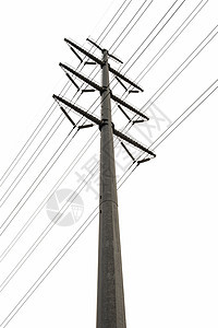 电镀活力接线网格电压网络基础设施植物力量白色金属图片