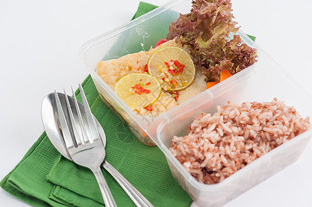 清洁食品午餐盒野餐假期晚餐派对营养烹饪奢华送货柠檬蔬菜图片