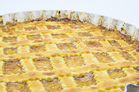 新鲜烘烤的酸枣树脆皮甜点烹饪馅饼苹果派乡村食物厨房水果蛋糕美食图片