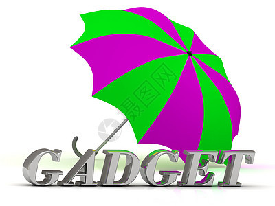GADGET - 银字母和伞式图片