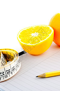 自然饮食规划食物临床项目营养卷尺实验室化学橙子胶囊美味图片