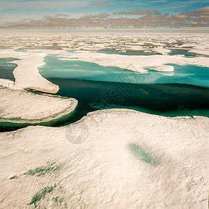 北极的蓝冰冰融化图片