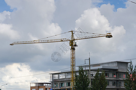 高楼建筑建造天空背景图片