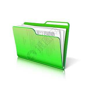 带文件的文件夹项目阴影教育计算机文档目录工具数据组织反射图片
