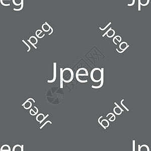 文件 JPG 标志图标 下载图像文件符号 灰色背景上的无缝模式 向量压缩邮票创造力边界导航网络质量标签按钮格式图片