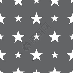 星号图标 最喜欢的按钮 导航符号 灰色背景上的无缝模式 向量网站星星创造力令牌证书艺术互联网徽章圆圈质量图片