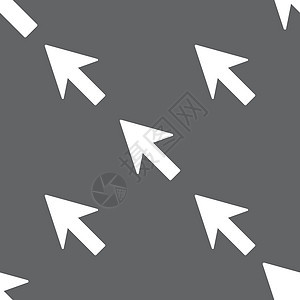 光标 箭头图标符号 灰色背景上的无缝模式 矢量指针互联网商业按钮插图反射电子商务技术老鼠网络图片