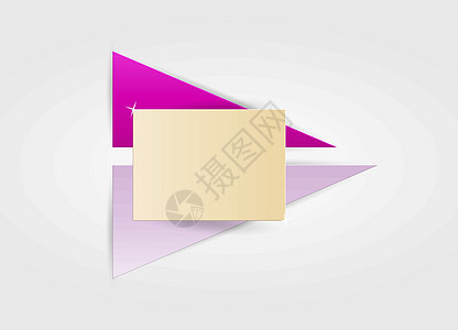 彩色横幅紫色创造力盒子徽章褐色标签丝带收藏网站空白图片