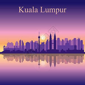吉隆坡市天际月光背面图片