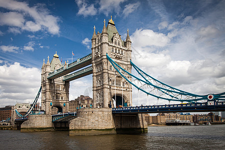 联合王国伦敦塔桥国家地标吸引力历史阳光纪念碑城市石头花岗岩蓝色图片