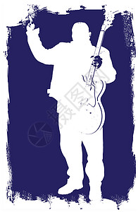 重金属摇滚器蓝调插图音乐家音乐边界金属流行音乐吉他手艺术品艺术图片