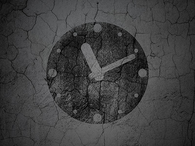 时间线概念 墙壁背景时钟插图古董垃圾时间小时水泥黑色历史日程白色图片