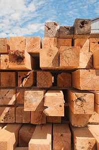 木材厂木块图片