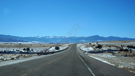 美国景色沙漠高速公路图片