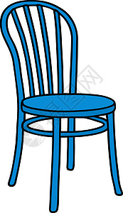 经典蓝色椅子图片