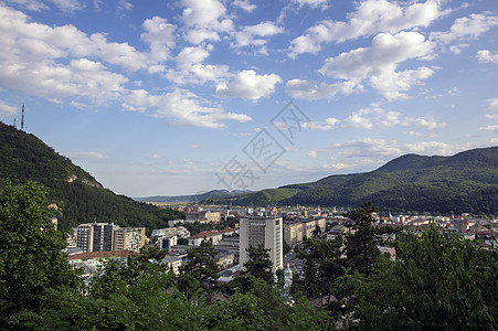 小山小镇造型景观高清图片