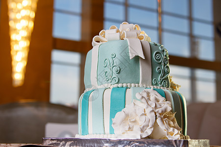 模糊背景的婚礼蛋糕玫瑰花朵接待糕点庆典仪式已婚食物婚姻奶油图片