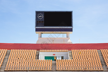 体育场记分板橙色座位图片