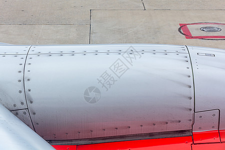 飞机机翼和机身的一部分及带的机身合金建造机器机械艺术金属框架材料长方形盘子图片