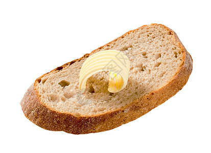 面包和黄油奶制品卷曲传播食物背景图片