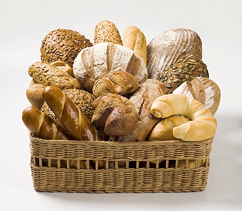 各种类型的面包褐色芝麻密封产品亚麻小吃篮子向日葵馒头种子图片