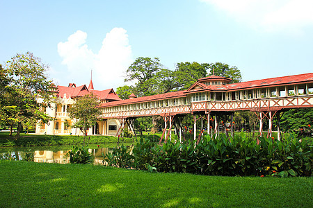 Rama King 6 泰国Nakhon病理学国王池塘美化游客住宅历史大厅城堡历史性院子图片