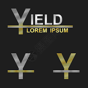金属商业符号字体设计-字母Y(yield)图片