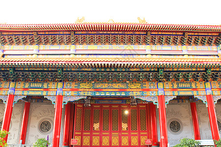 诺萨布冷新宜的中华传统风格寺庙地标建筑旅行城市旅游游客建筑学文化宗教佛教徒图片