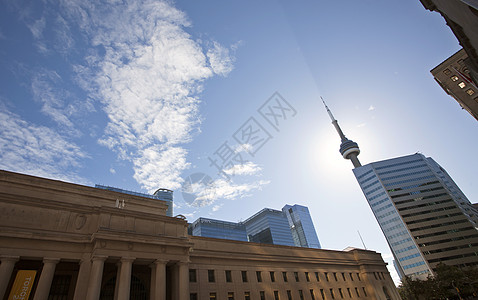 多伦多市建筑学景观旅行摩天大楼地标城市天空图片