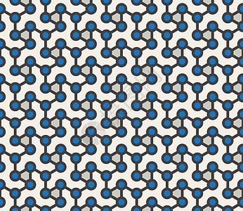 与线形模式相连的矢量无密封抽象几何原子阵列网状圆圈图片