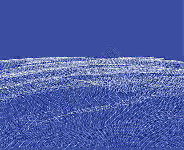 水面水面 瓦维网格矢量背景节点格子插图科学网络细胞运动波纹技术海洋图片