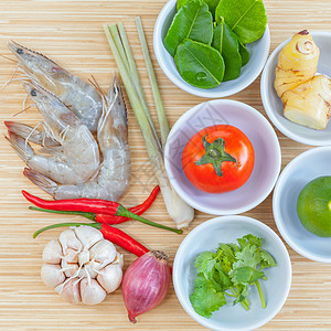 青辣汤的成分大虾 石灰食物草本植物食谱午餐功夫美食盘子海鲜柠檬辣椒图片