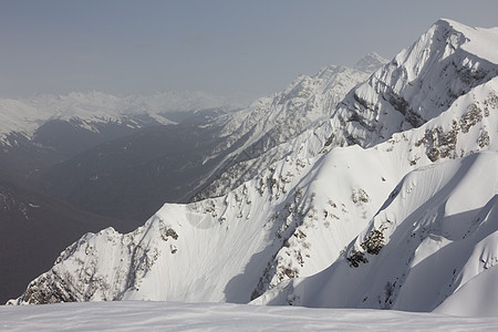 山高山地形高度岩石风景顶峰滑雪冒险假期天空图片