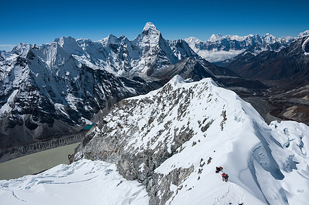 山风景滑雪登山石头岩石高山高度假期冰川地形图片