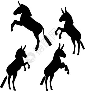 驴环形图白色草图骡子哺乳动物后腿驴骡小马冒充阴影插图图片