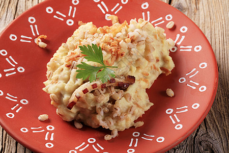 大麦马铃薯泥薏米谷物美食熏肉大麦小菜斑点土豆食品密封图片