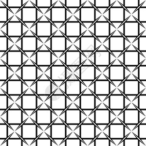 无缝单色模式几何学墙纸网格纺织品栅栏孵化图案装饰品织物设计背景图片