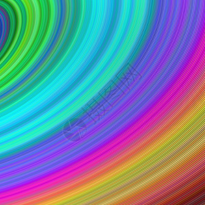 彩虹曲线分形条纹图片