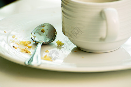 咖啡杯和空小零食黑色休息早餐咖啡饮料食物饼干棕色白色杯子图片