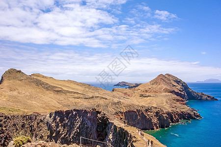 庞塔杜富拉多海岸波峰半岛踪迹岩石海洋远足山脉图片