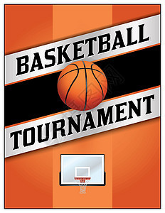 篮球锦标赛海报说明背景图片