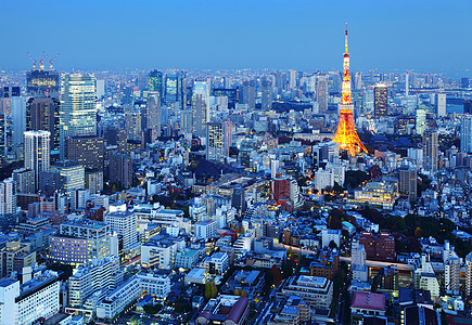 日本城市东京之夜建筑天空夜景地标建筑学景观场景天际港口旅行背景