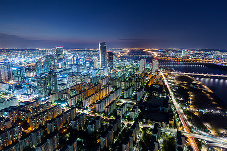 首尔市和下城天际图片