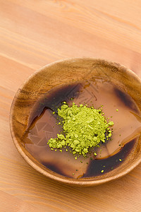 日式日本甜食镜头糖果商明胶木头粉末糖浆美食三豆食物桌子图片
