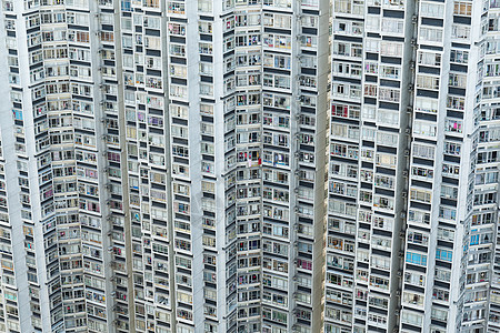 香港人口密度高的住宅楼群旅行高楼贫民窟多层摩天大楼生活民众景观建筑学天空图片