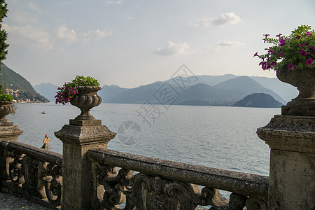 意大利别墅 装饰在科莫湖上旅行假期花园旅游公园图片
