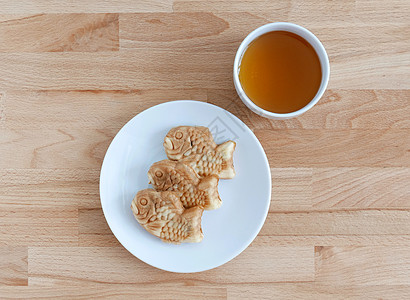 塔亚基 日本鱼的奶茶蛋糕图片