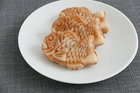 鱼形蛋糕 日本传统法的太木图片