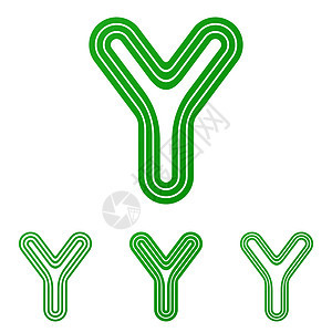 绿线Y标识设计套件图片